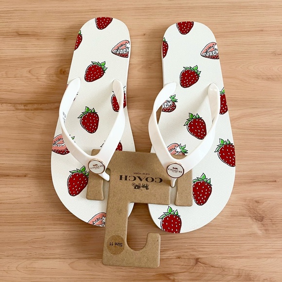 Coach Zayn Flip Flop With Fruit Print # CAR23 Women Size 11.0 US - Picture 1 of 5